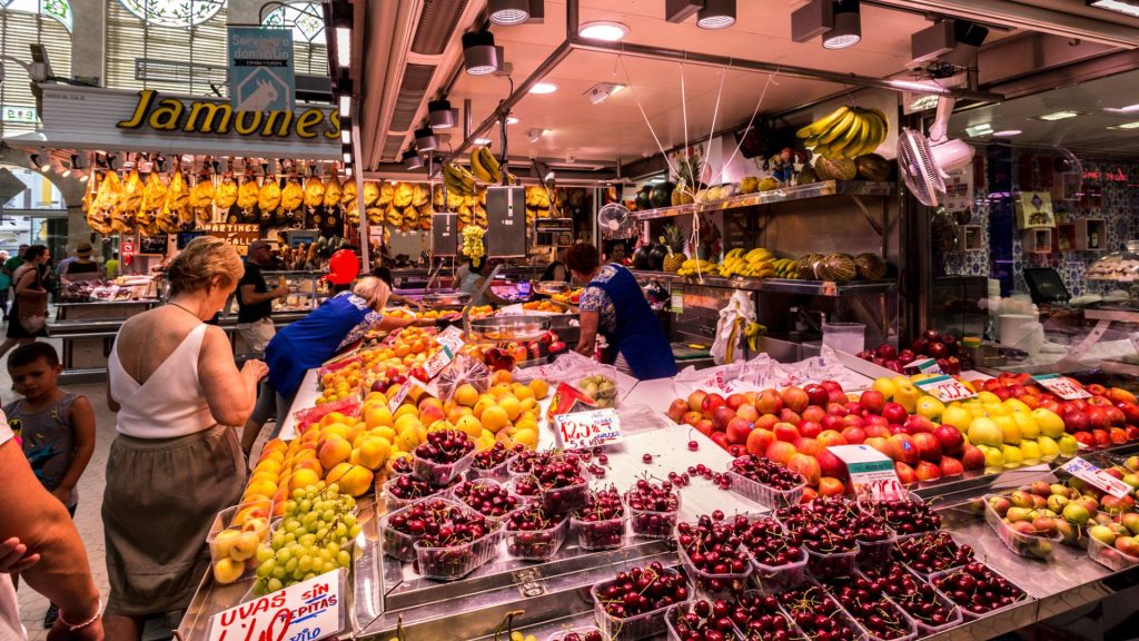 Gastronomía del mercado central de Valencia