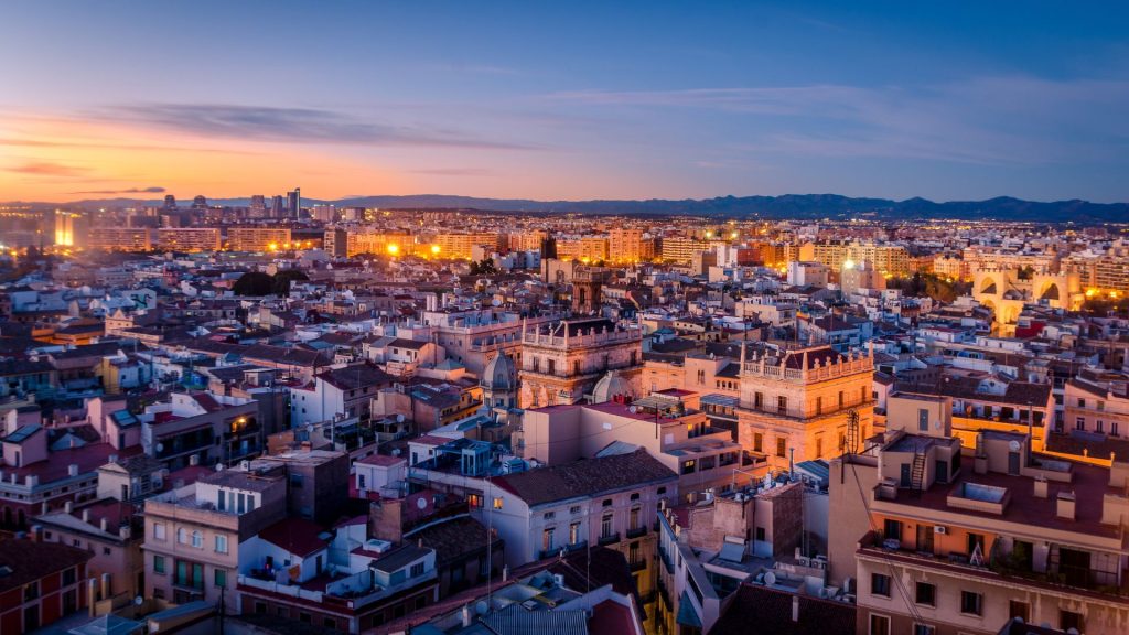 El Carmen y Ruzafa de noche