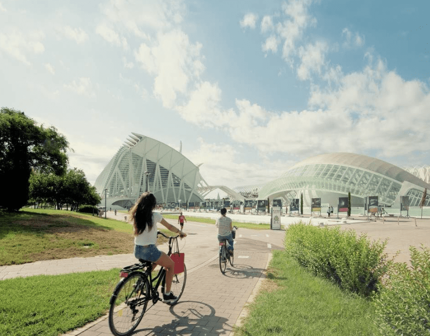 Tour en bicicleta hasta la playa en pareja valencia