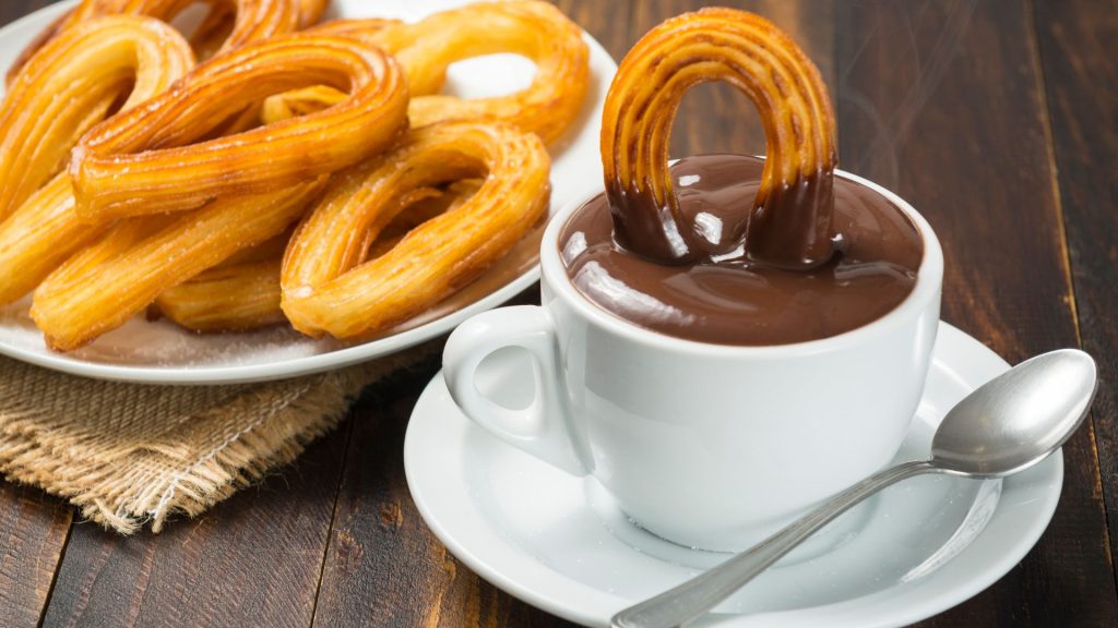 Churros con chocolate