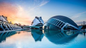 Atardecer en la Ciudad de las Artes y las Ciencias